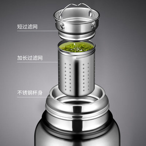 Good Vacuum 316 Stainless Steel <b>Thermos</b> 2000Ml <b>Tea</b> Water Separation Travel Bottle - Product Image 4