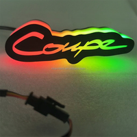 Emblème de voiture personnalisé à LED, 3D RGB, RGBW, logo de voiture lumineux, badge 12V, commande par application, pour taxi, SUV