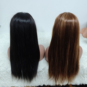 Letsfly 52$ Promotion Headband <b>Wigs</b> 22inch Straight Natural Black Highlight Color 100% Human Hair <b>Wigs</b> Wholesale 210gram Stock - Product Image 6