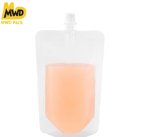 Pochette à bec verseur transparente en nylon épais de qualité alimentaire, résistante aux hautes températures, jetable, pour usage commercial Miaowadi