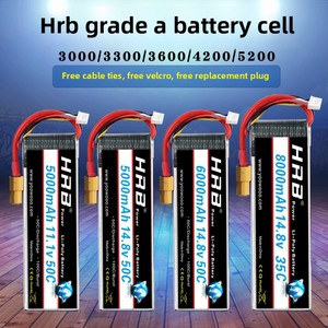 แบตเตอรี่ลิเธียมสำหรับโดรนรุ่นใหม่ RC 5000/6000/8000mAh 7.4V/22.2V พร้อมหัวต่อ T/XT60 สำหรับโดรนแบบสี่-หกแกน - Product Image 4