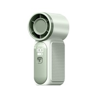 Nouveau mini ventilateur portable haute vitesse, recharge USB, affichage numérique, 6 vitesses, faible bruit, batterie 800 mAh, autonomie de 1 à 3 heures
