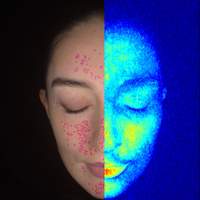 Dermatoscope Analyseur de Peau Miroir Intelligent avec Analyse de l'Hydratation du Visage Compatible Prises US & ZA