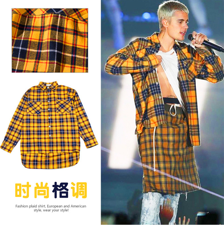 yellow checkered top