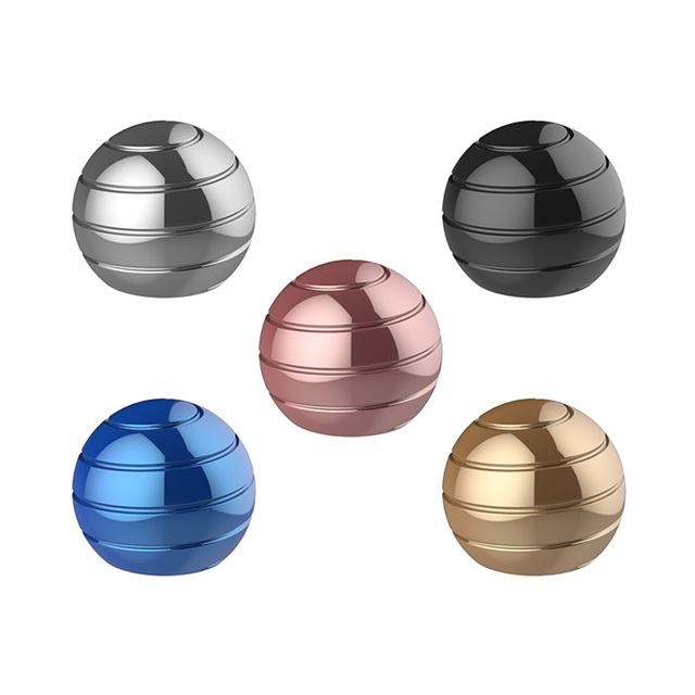 Desktop Decompression Rotating Spherical Gyroscope Office Desk Fidget Toy Optical Illusion Flowing Finger Toys