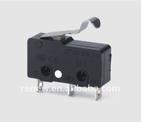 Micro-interrupteurs Renouvelés Série RS 5/10/0.1, Interrupteur Subminiature SPDT/SPST à Levier en Acier Inoxydable, Certifié CE, IP40 pour Usage Domestique