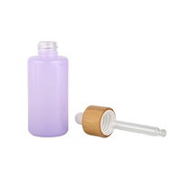 20ML Leere Farbige Mattierte Zylinderflasche mit Heißprägung und Flachschulter für Serum Ätherisches Öl Gummiball-Tropfer Sprühglasflasche