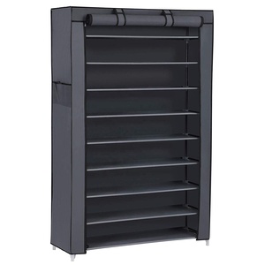Meuble à Chaussures à 10 Niveaux, Organisateur <span class=keywords><strong>de</strong></span> <span class=keywords><strong>Rangement</strong></span> avec Housse en Tissu Non-Tissé - Product Image 1