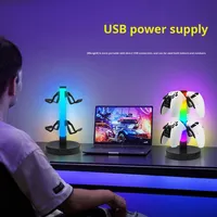 Support de console de jeu avec éclairage RGB intelligent pour ambiance de bureau, contrôle par application, support de rangement pour PS5 Pro/Slim