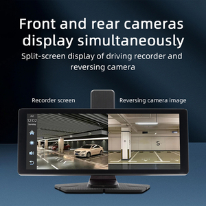 10.26 inch xách tay DVR Player 360 độ xoay không dây Carplay Android Auto Car Blackbox 2K xe Dashcam DVR - Product Image 4