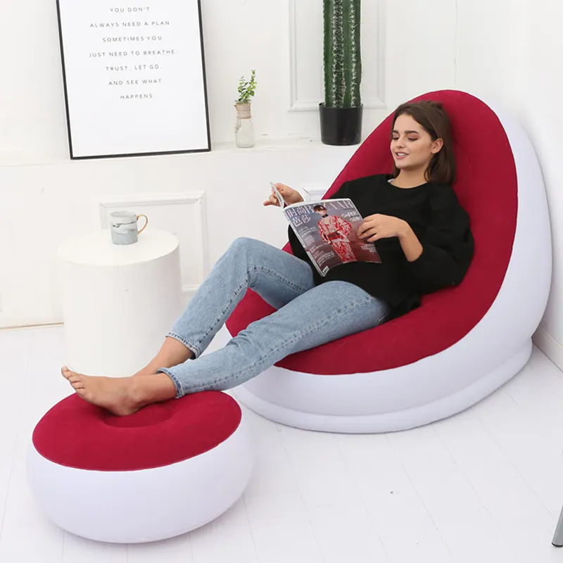 Gmart New Design Livingroom Furniture Linens Sofa Trade Courtyard Small Moon Shape 1 Seater Reclinable Stainless Steel Lazy Sofa