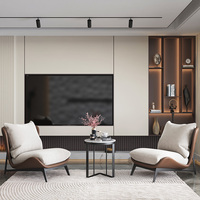 Fauteuil Moderne en Cuir de Luxe Haut de Gamme pour Salon