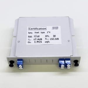 1x4 LC/UPC Insertion Card PLC <b>Splitter</b> SM FTTH CATV Plug-in PLC <b>Splitter</b> ABS Box Optical <b>Splitter</b> - Product Image 1