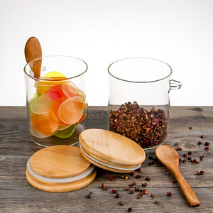 Productos de Bambú, Productos Ecológicos, Sal de Baño, Cuchara de Madera, <span class=keywords><strong>Tarro</strong></span> para Velas con Tapa - Product Image 4