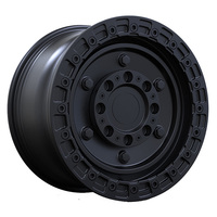 Jantes Beadlock 15 16 17 18 19 20 21 pouces, noires, à déport négatif, en alliage d'aluminium, forgées, pour Jeep Ford F150 Dodge Ram
