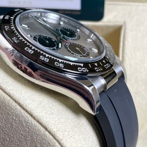 高級高品質 40mm <span class=keywords><strong>Qf</strong></span> 126519 腕時計 4131 ムーブメント 155g 重量 セメントグレー ブラックパンダ ラバー - Product Image 4