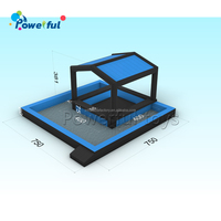 2024 nouveau design gonflable flottant piscine bar piscine eau bar gonflable piscine bar