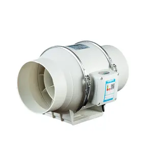 Air Pipeline Extractor 5 inch Silent Ventilation Mixed Axial Flow Inline Duct Fan pour serre avec une télécommande