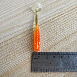 Nouveau méné 3 "4.2G Orange Shad en vrac leurres de pêche en plastique souple basse gabarit nageur choix de couleurs leurres souples pêche - Product Image 5