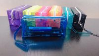 Étui à crayons scolaire en PVC transparent en gros, grande capacité, sac à crayons personnalisé, étui à crayons scolaire en PVC transparent avec fermeture éclair