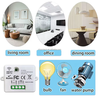 Interrupteur mural sans fil 433 MHz AC 110V 220V Module d'interrupteur lumineux Télécommande Lampe de maison Ventilateur Ampoule LED