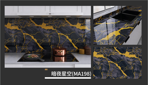 Carreaux muraux en marbre autocollants, papier peint imperméable en rouleau, à peler et coller pour crédence de <span class=keywords><strong>cuisine</strong></span> et mur de salle de bain - Product Image 3