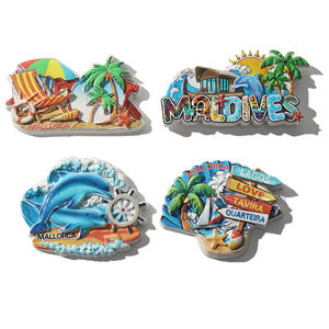 Aimants de réfrigérateur personnalisés avec logo imprimé, souvenirs, impression UV 3D, Résine, Gécko de la plage de Neptun, Roumanie, Mamaia, Personnalisable - Product Image 5