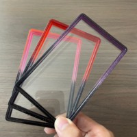 Pelindung Slab PSA dengan Pelat Belakang Akrilik Transparan Anti Gores, Bumper TPU Gradasi untuk Sudut Slab Kartu, 41 Warna