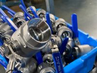 Vanne à boisseau sphérique manuelle flottante standard 3A en acier inoxydable 304/acier au carbone/acier allié 1'' DN25 pour l'eau