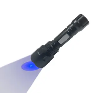 Battery Powered UVC/UVA Shortwave Longwave UV Lamp 250-260nm Portable Flashlight