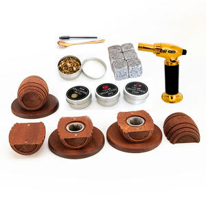 Старомодный набор для мужчин для курения виски включает в себя факел 6 вкусов древесной щепы 2 стакана 2 формы для льда инструменты для мороженого - Product Image 4