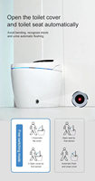 WC intelligent à chasse automatique avec capteur de luxe pour salle de bain, bidet en céramique, une seule pièce, toilette intelligente