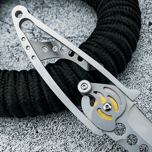 D2 Steel DIY Industrial OEM Pocket Knife 420 Steel Handle Versatile Outdoor <b>Camping</b> Survival <b>Multi</b>-functional EDC <b>Tool</b> Daily - Product Image 3