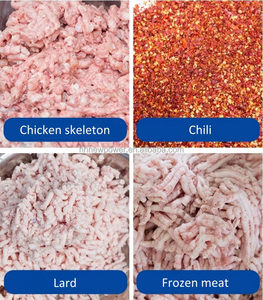 Molinillo de piel de cerdo comercial, máquinas para hacer productos cárnicos, máquina trituradora de carne fresca congelada, picadora de pescado - Product Image 3