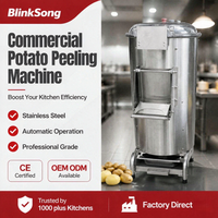 Machine à éplucher les pommes de terre à haute efficacité, éplucheur de légumes électrique automatique en acier inoxydable, minuterie, transformation alimentaire, cuisine