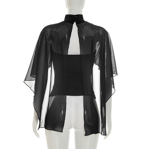 Viviblook Y26TP167 Top Casual de Verano para Mujer, Nuevo Top Transparente con Tirantes y Cintura Ajustada para Damas - Product Image 2