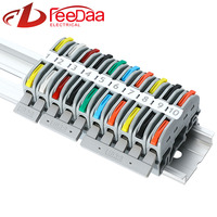 Bloque de Terminales para Riel DIN 1P, 32A 500V, Conector de Cables PCT-121, Conexión Rápida y Compacta de Conductores