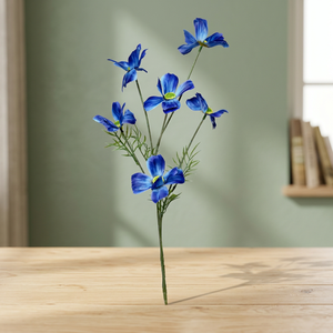 Flor Artificial de Seda Azul en Ramo AFF Stick 30.2 - Product Image 3