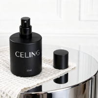 Boîte cadeau personnalisée de luxe, flacon de parfum en verre vide de 30 ml, 50 ml, 100 ml avec couvercle magnétique, pompe à vaporisation fine noire, dorée, argentée