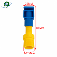 Nouvelle buse de pulvérisation en plastique de 1/2 pouce pour le nettoyage des panneaux solaires, angle large de 120 degrés, jet plat, fixation rapide, PP