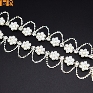 Nouvelle Chaîne de Perles et Cristaux à Paillettes, Accessoires DIY, Chaîne de Diamants Cousue à la Main, Décoration <span class=keywords><strong>Diamant</strong></span>ée pour Costumes de Carnaval, Sacs, Chaussures - Product Image 4