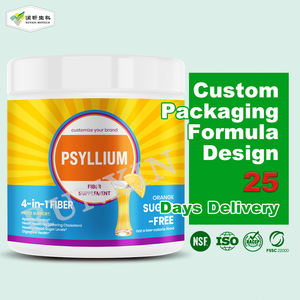 44 paket 4-in-1 serat harian bubuk Psyllium Husk rasa asli dewasa suplemen minuman Detoxing kesehatan pencernaan - Product Image 1