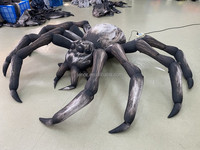 Décoration d'Halloween : Modèle d'araignée gonflable pour la décoration artistique, idéal pour les scènes de fêtes d'horreur et les promotions