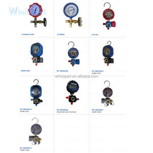 Vários Modelos de Conjunto de Manômetros de Latão para Refrigeração e Ar Condicionado, com Corpo de Válvula de Latão, para R410A, R134A, R22, R404A, para Ferramentas HVAC - Product Image 2