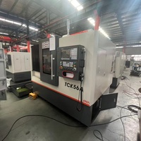 Tour CNC à banc incliné horizontal ZHONGXIN TCK56A de haute qualité, broche simple, commande GSK988T, usage moyen, 50-4500 tr/min, 8 axes
