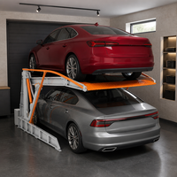 Système de stationnement hydraulique inclinable à faible bruit pour voitures, idéal pour les garages résidentiels urbains étroits