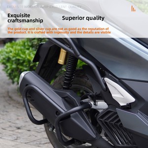 ชุดป้องกันเครื่องยนต์มอเตอร์ไซค์ Heavy Duty 2025 <span class=keywords><strong>PCX</strong></span> 160 WH150T พร้อมกันล้มและกันท่อไอเสีย ชุดป้องกันแบบเต็มรูปแบบ - Product Image 5