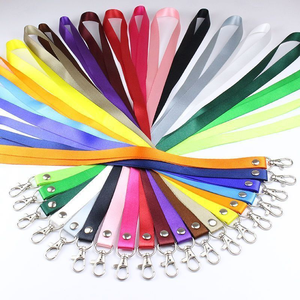 Fashion 15mm Plain Lanyard Promotion Event Card Holder Accessories Neck Lanyards With logo Custom