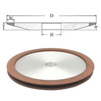 Meule diamantée à bord simple PDX pour outils de travail du bois