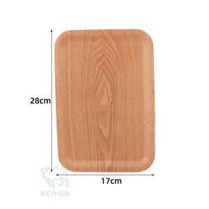 Grand plateau en bambou laqué personnalisé avec motif solide pour la cuisine, la table à manger et la décoration de la maison - Product Image 2